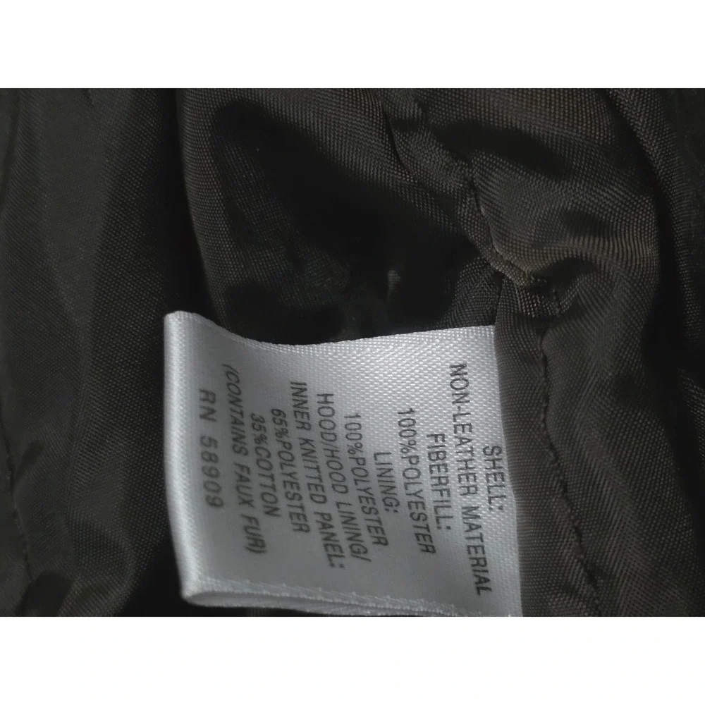 Starting Out Kids Faux Leather Sherpa Lined Hooded Brwon Jacket 18M‎